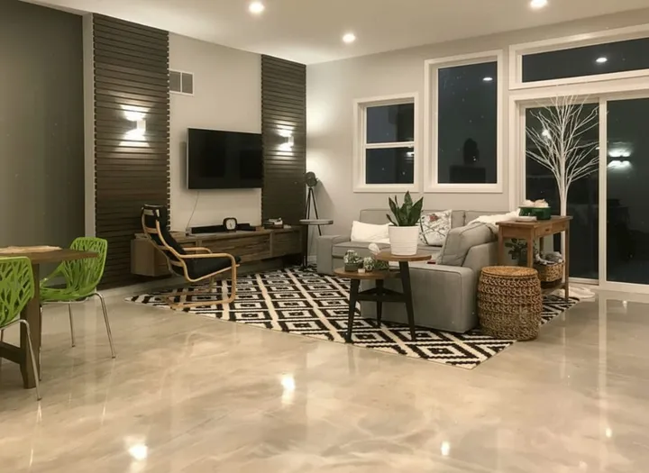 We apply the finish and you move furniture back